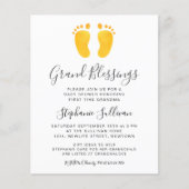 バジェットグランド恵みベビーシャワー招待状 (正面)