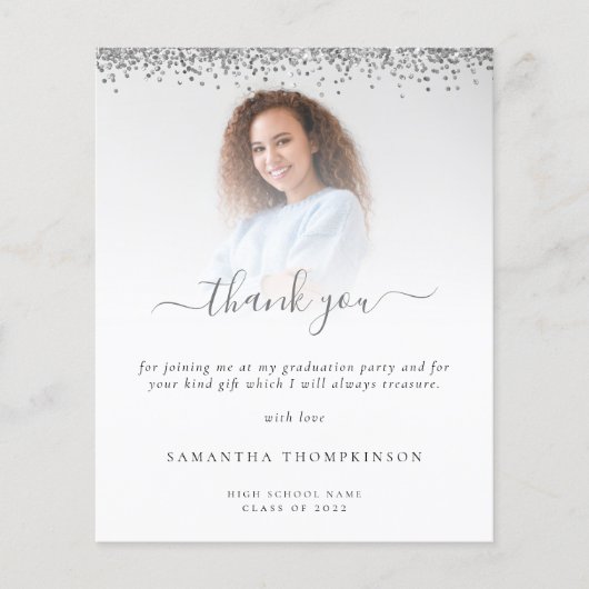 バジェットグラードフォトシルバーグリッターありがとう (正面)