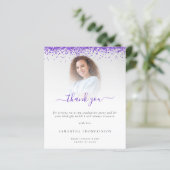 バジェットグラードフォトパープルグリッターありがとう (スタンド正面)