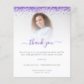 バジェットグラードフォトパープルグリッターありがとう (正面)