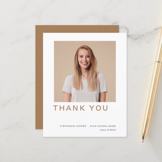 バジェットグラードフォト金ゴールド卒業ありがとう (正面/裏面インサイチュ)