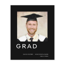 バジェットグラード卒業写真シンプル発表