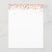 バジェットグリッターシャンパンヘンナイト招待状 (裏面)