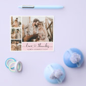 バジェットグリッドフォトコラージュ結婚のサンキューフライヤー チラシ (シングル)