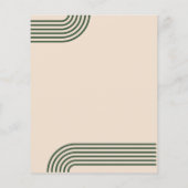 バジェットグリーンアーチ結婚式招待状 (裏面)