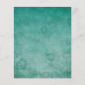 バジェットグリーンウォーターカラーウッドランドキツネベビーシャワー (裏面)