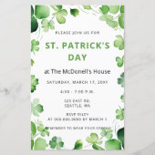 バジェットグリーンクローバーシャムロックSt patricks day (正面)