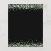 バジェットグリーングリッタークリスマスパーティーブラック (裏面)