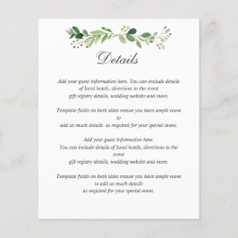 バジェットグリーンサマー春庭園の結婚式詳細