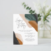 バジェットグリーンテラコッタ抽象芸術誕生日 (スタンド正面)