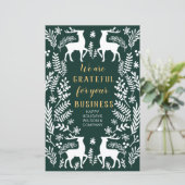 バジェットグリーンノルディックトナディアビジネスホリデーカード (スタンド正面)