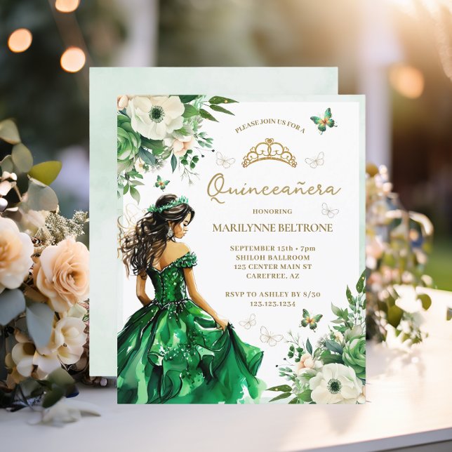 バジェットグリーンフローラドレスバタフライキンセアニラ (クリエイターアップロード済み)