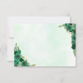 バジェットグリーンプリンセスキンセアニラ日付を保存 ノートカード (裏面)