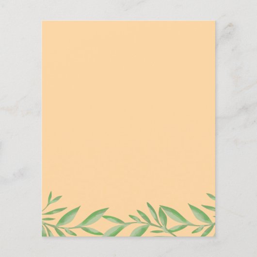 バジェットグリーンリーエレファントニュートラルベビーシャワー (裏面)