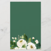 バジェットグリーンリーボタニカル結婚式招待状 (裏面)