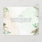 バジェットグリーンリーユーカリプサスグラス結婚ズ (裏面)