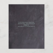 バジェットグリーンリーユーカリ結婚式招待状 (裏面)