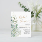 バジェットグリーンリーユーカリ金ゴールドブライダルシャワー (スタンド正面)