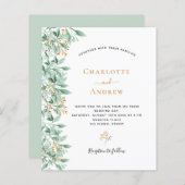 バジェットグリーンリー植物性フローラ結婚金ゴールド (正面/裏面)