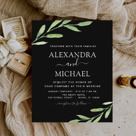 バジェットグリーン素朴リーシンプルエレガントな結婚式