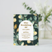 バジェットグリーン金ゴールドグリッターユーカリ結婚ス (スタンド正面)