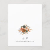 バジェットグリーン&テラコッタ結婚フローラ (裏面)