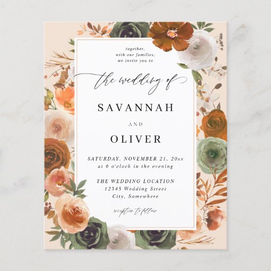 バジェットグリーン&テラコテ結婚ータフローラズS2 -BGE チラシ (正面)