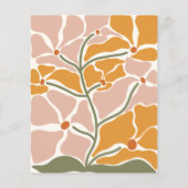 バジェットグルービーレトロヒッピーフローラベビーシャワー (裏面)