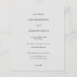 バジェットグレイ結婚ズフライヤー チラシ