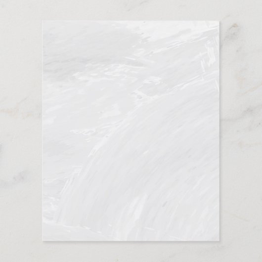 バジェットグレーフローララインアート結婚式招待状 (裏面)