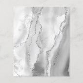 バジェットグレーホワイトシルバーAgate大理石結婚の (裏面)