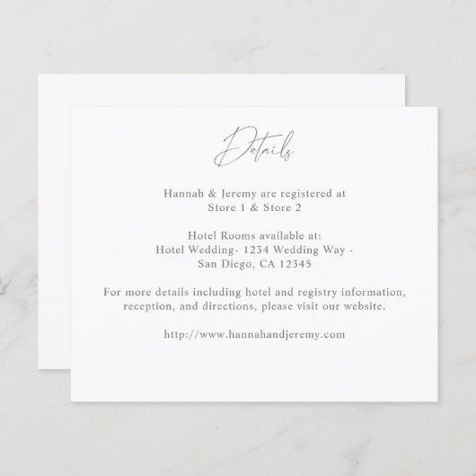 バジェットグレー&ホワイト詳細 (正面/裏面)