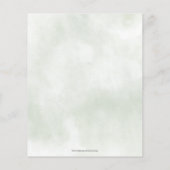 バジェットグ結婚リーズドレスブライダルシャワー招待状 (裏面)