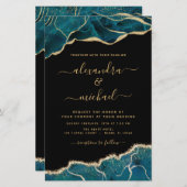 バジェットゲートターコイズティール(緑がかった色)結婚金ゴールド (正面/裏面)