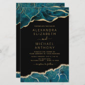 バジェットゲートターコイズティール（緑がかった色）結婚金ゴールド (正面/裏面)