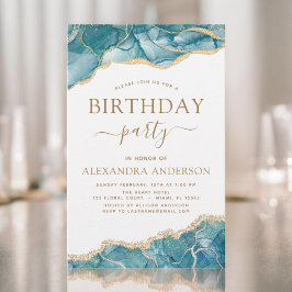 バジェットゲートターコイズ誕生日パーティー金ゴールド