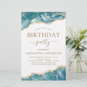 バジェットゲートターコイズ誕生日パーティー金ゴールド (スタンド正面)