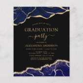 バジェットゲート卒業2023ネイビーブルー金ゴールド (正面)