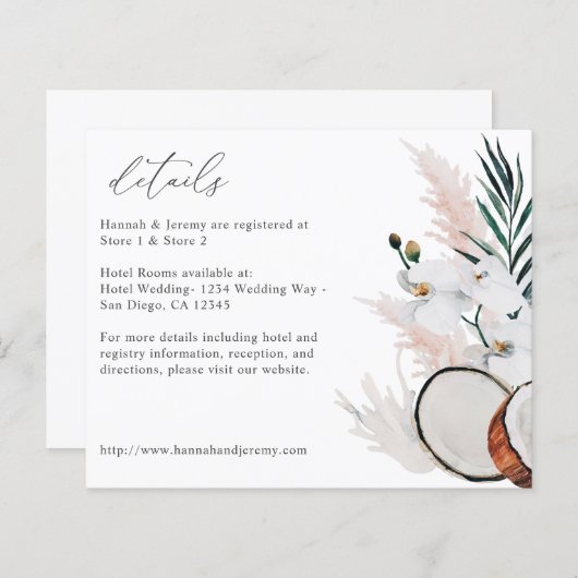 バジェットココナッツコーラルホワイトフローラ詳細 (正面/裏面)