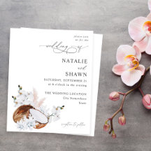 バジェットココナッツコーラル&ホワイトフローラ結婚ズ