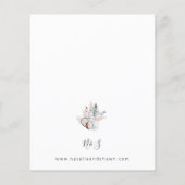 バジェットココナッツコーラル&ホワイトフローラ結婚ズ (裏面)