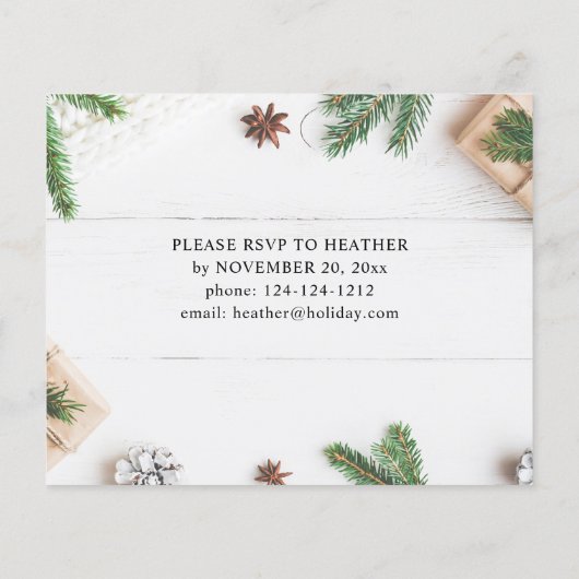 バジェットコジ素朴ーパイン葉ズホリデーパーティー チラシ (裏面)