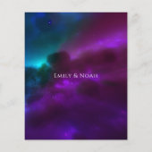 バジェットコズミックパープルティール（緑がかった色）シルバーサンムーン結婚ズ チラシ (裏面)