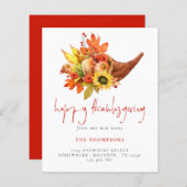 バジェットコルヌコピアパンプキンスサンクスギビングニューホーム (正面/裏面)