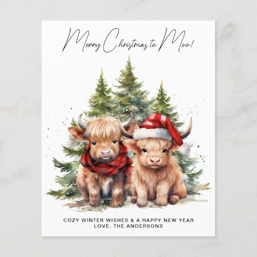 バジェットコージーハイランドカウカーフファームメリークリスマス (正面)