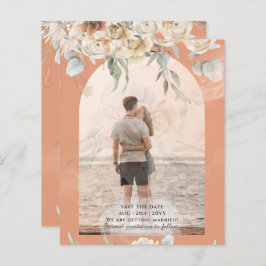 バジェットコーラルテラコッタパンパスグラス結婚ズ