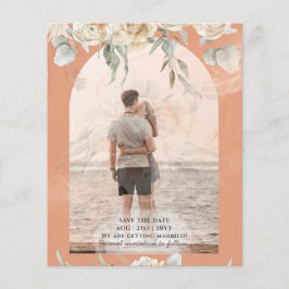 バジェットコーラルテラコッタパンパスグラス結婚ズ チラシ