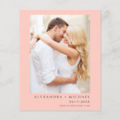 バジェットコーラルピーチフローラフォトボタニッ結婚クス (裏面)