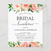 バジェットコーラルピーチフローラブライダルシャワールンチョン (正面)