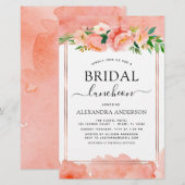 バジェットコーラルピーチブライダルシャワールンチョン (正面/裏面)